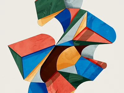 Deformed Views 3d artwork design graphic design illustration