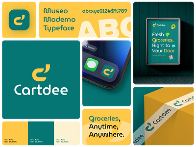 Cartdee - E-commerce Grocery Mart | Logo Design brand design brand identity branding cart design ecommerce graphic design grocery logo logotype mart online online shopping shop shopping store visual identity