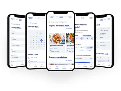 App | EasyMeal app delivery food app recipes ui