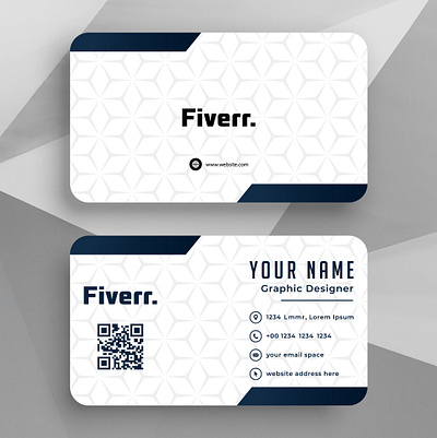 Fiverr Business Card branding corporate identity design custom business card design design double sided business card dribbble graphic design ill illustration logo logodesign minimalist business card modern business card motion graphics unique business card ideas vector