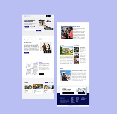 Real Estate Website product design ui ux website