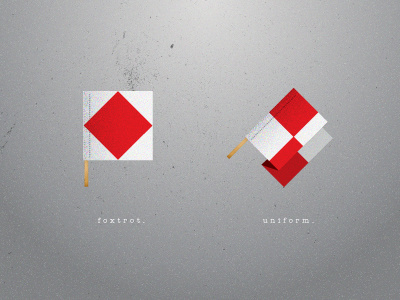 Foxtrot - Uniform design icon icons illustration