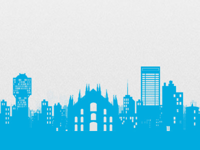 We Love Milano - Footer barclays milan skyline