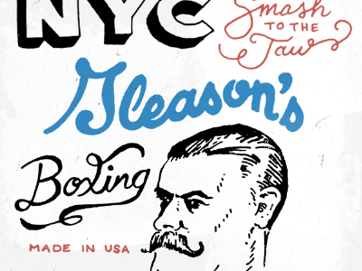 Boxing boxing doodle drawing dumbo gleasons nyc wip