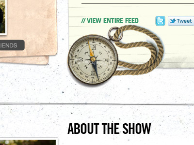 Dribble compass design gritty operation unplugged paper rope
