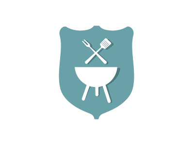 Bretheren of the BBQ food fun icon illustration