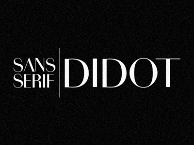 Sans Serif Didot didot font remake sans serif serif typography