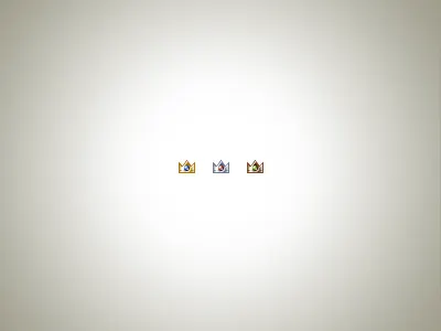 Crowns bronze crown gold icons silver