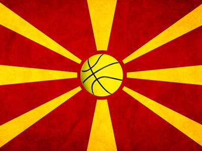Eurobasket 2011: MACEDONIA Basketball Team in Semi Finals basketball eurobasket 2011 flag macedonia semi finals