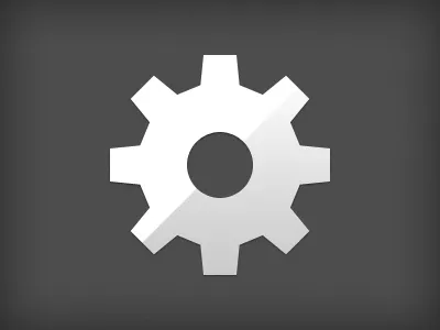 Tweaked Gear Glyph cog gear glyphs gowalla icons settings