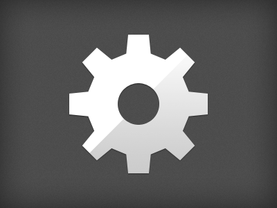 Tweaked Gear Glyph cog gear glyphs gowalla icons settings