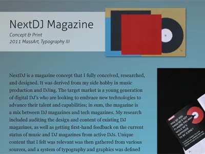 Portfolio - Single Item Layout portfolio website