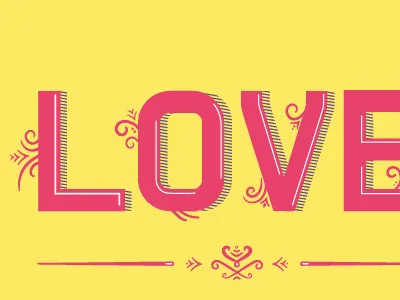 LOVE typography
