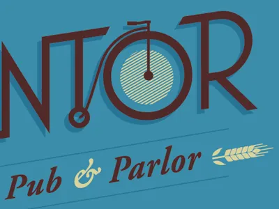 A Pub logo pub retro