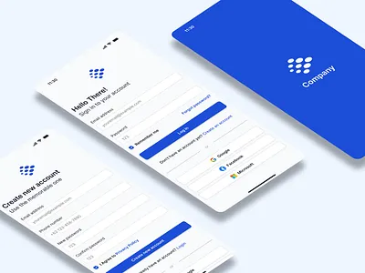 Sign-in and Registration App ui