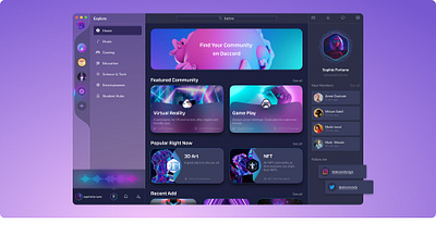 Futuristic Neon Profile Dashboard dark dashboard futuristic gradient light modern neon popular profile profile dashboard uiux web design website