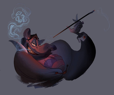 Rat. Ratigan artist cartoon style design design charaster disney illustration