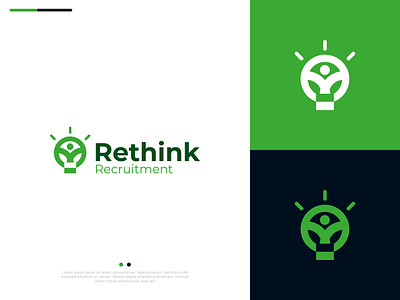 Rethink Recruitment Logo Design 2025 logo abstract abstract logo design adobe illustrator adobe photoshop branding creative logo design dribble logo design graphic design graphic design logo logo logo design logo inspiration minimalist professional logo vector logo