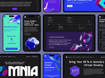 Case Study: Somnia Website Design animation blockchain design fintech graphic design interaction design interface motion design motion graphics responsive design ui user experience user interface ux ux design web web design web marketing website