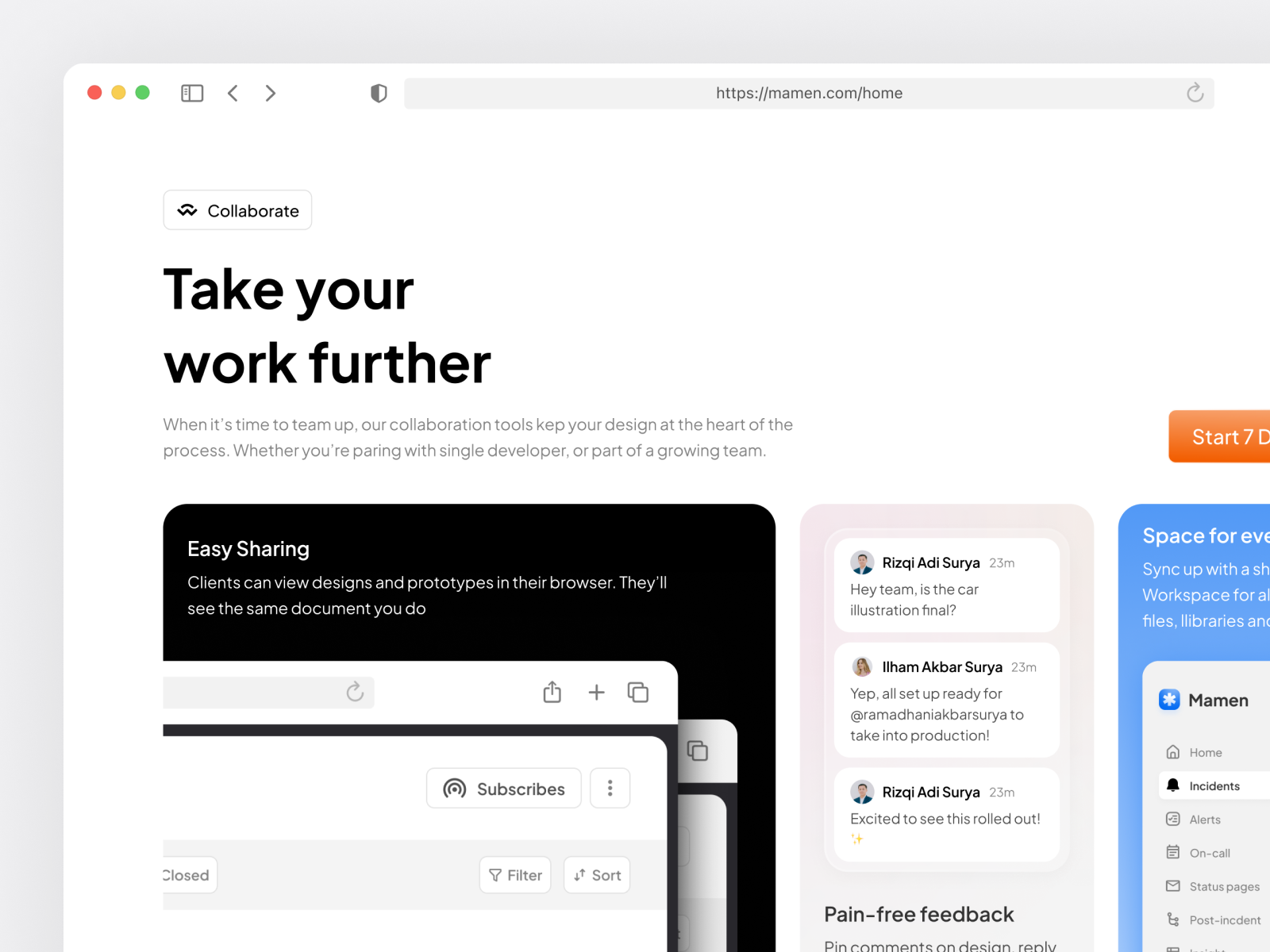 Mamen - SaaS Dashboard Services branding design illustrator landing landing page logo mockups page saas ui vector website