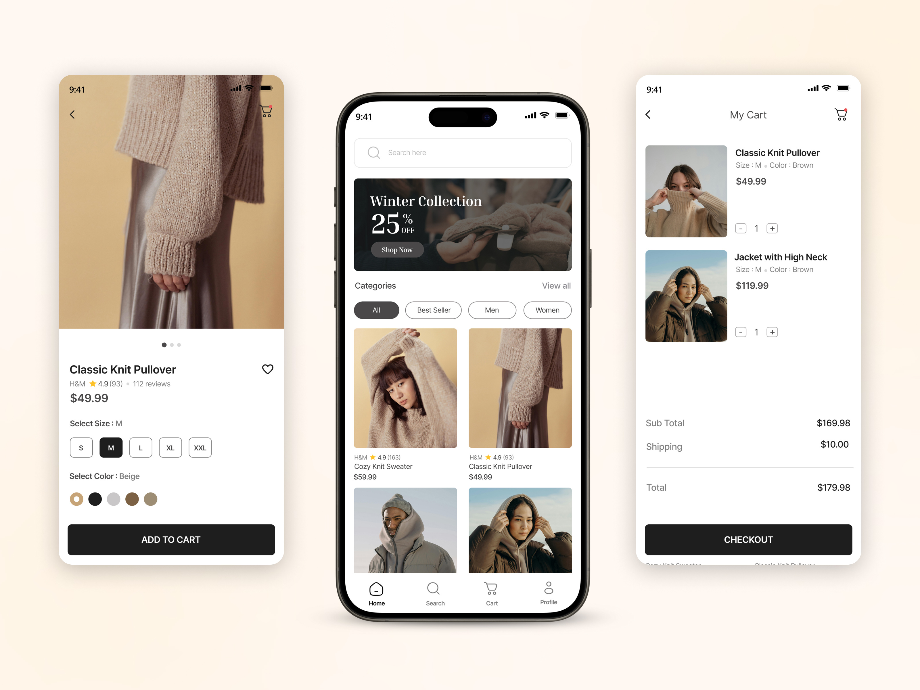 Example of Minimal Mobile App Design