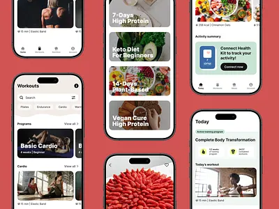 Fitness Mobile App Design app app design design fitness mobile app mobile app design ui design ux ux design