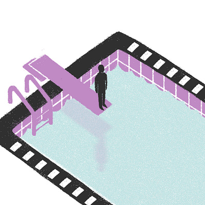 frame by frame artwork book colors creativity digital dive editorial frame idea illustration movie pool problem project publication swim swimmingpool water