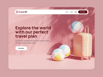 Travel Website Hero Header 999watt hero header travel travel hero header ui ui design website