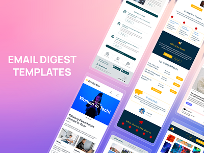 Email Digest Templates design email email builder email campaign email design email digest email marketing email newsletter email templates html email newsletter stripo email web design