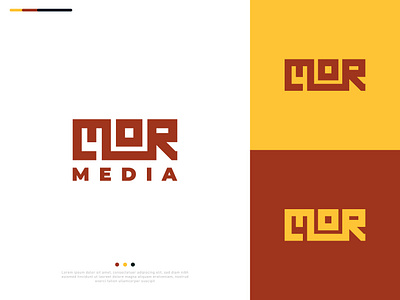 Mor Media Logo Design creative design