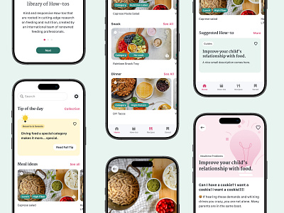 Easy Bites Mobile App app app design branding design logo design mobile app nutrition nutrition app strategy ui design ux design