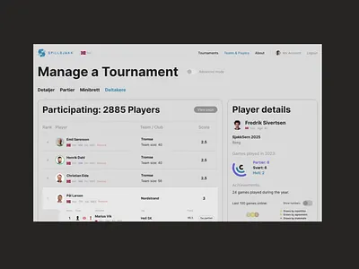 SaaS Website Design for Chess Tournaments animation app branding design game app interaction design interface motion graphics saas saas design sport ui ui animation uiux user experience user interface ux web app web design