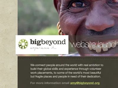 Holding page brown texture travel typography