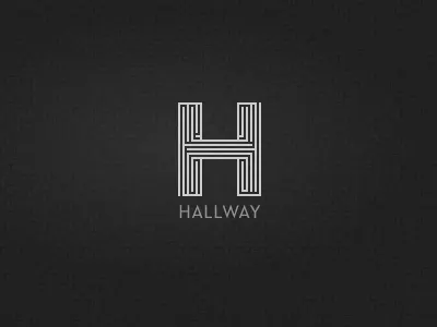 Hallway Logo h logo maze