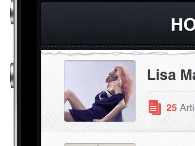 List Details application iphone list ui user interface