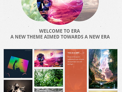 Era HTML - Visual Performance clean css functional grunge html minimal portfolio filter retro theme white