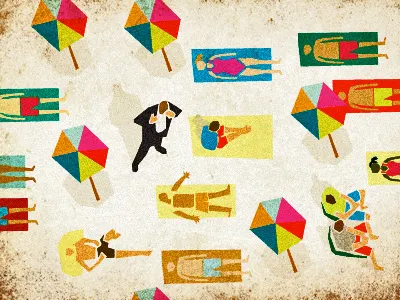 Beach bass beach bev illustration texture