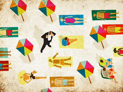 Beach bass beach bev illustration texture