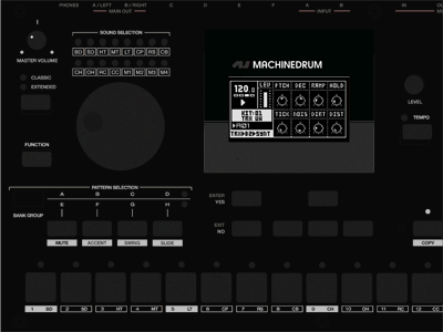 Machinedrum - Monochrome elektron machinedrum