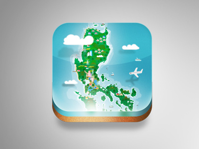 Philippine Map Icon icon philippines