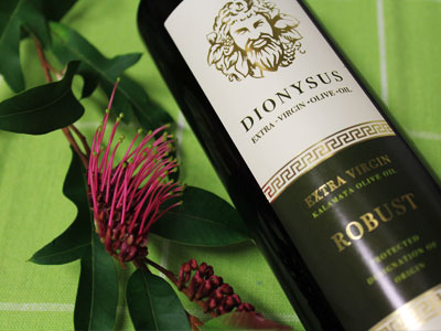 Dionysus Bottle Detail - Robust branding dionysus gold identity logo oil organic type