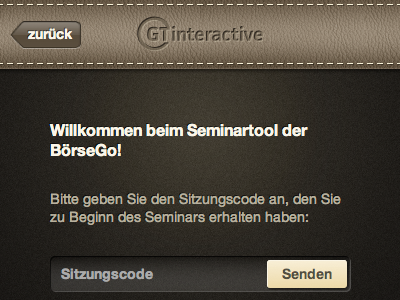 Session Code brown css html iphone leather mobile texture ui