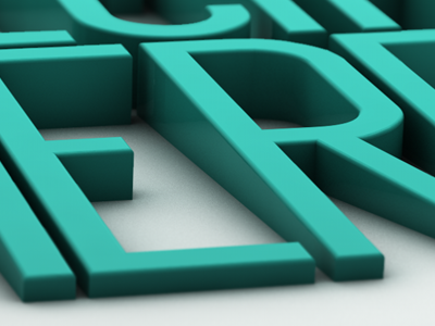 nothingspecialhere 3d c4d depth of field fuck yeah type