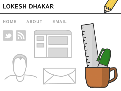 Lokeshdhakar.Com Assets buttons icons pen pencil ruler ui