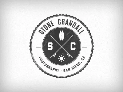 SC Logomark v2 cross liberator logo stamp stone surf tungsten