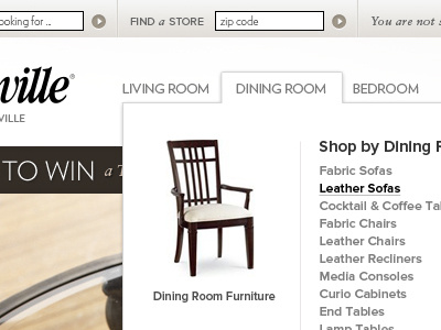 Thomasville Navigation brand aid css drop down navigation dropdown nav furniture jquery navigation thomasville thomasville furniture