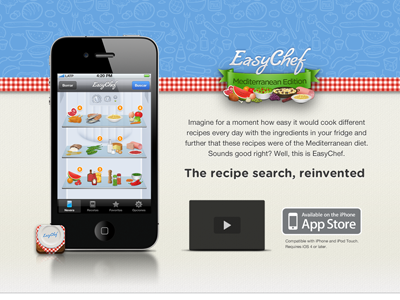 Easychef teaser website easychef icon ios ipad iphone teaser website