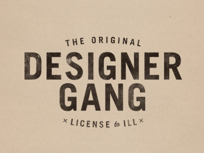 Designer Gang for Life badge designer gang seal