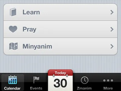 An iOS experiment... icons ios ipad iphone lion osx tab bar tabbar tabs