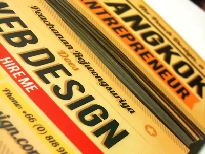 The Peach Design Vintage Business Card business card vintage